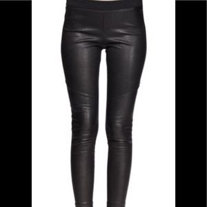 Rag and bone leather combo pants